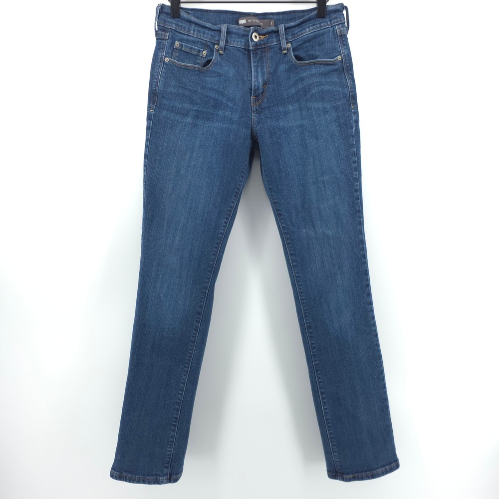 Levi's Women Jeans 505 Straight Leg 4 Blue‎ Wash Denim Classic